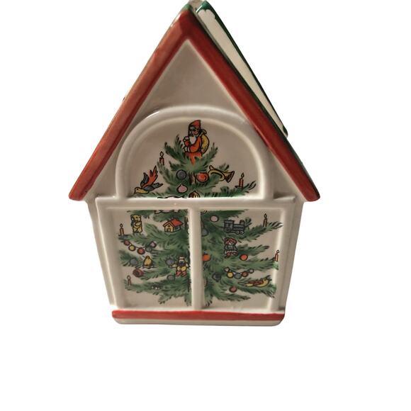 Dept 56 Christmas Kringle Knapkin Holder Hand Painted Ceramic - Picture 5 of 7